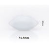 Bel-Art Spinbar Teflon Elliptical (Egg-Shaped) Magnetic Stirring Bar; 19.1 X 9.5MM, White